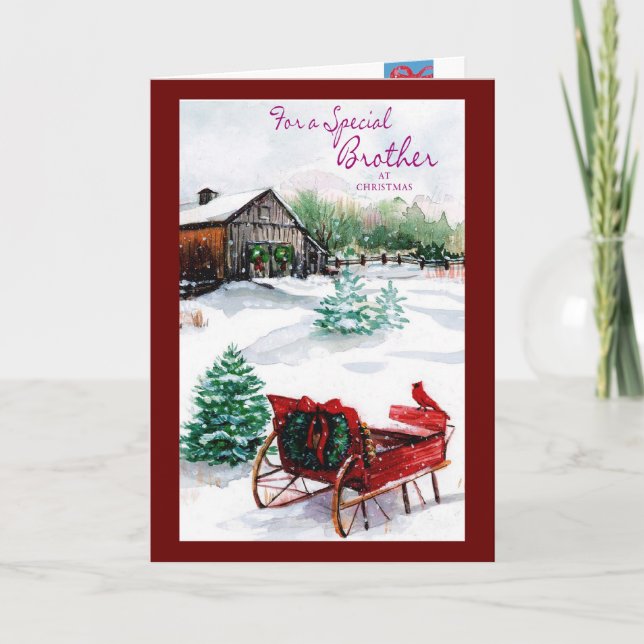 Tarjeta Festiva Para Brother especial (Anverso)