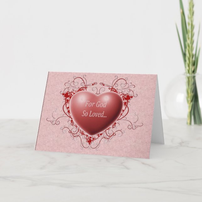 Tarjeta Festiva Para dios amado tan (Anverso)