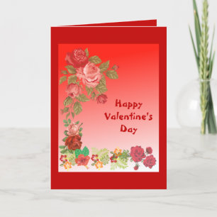 Tarjeta Festiva Para él El día de San Valentín Personalizado Román