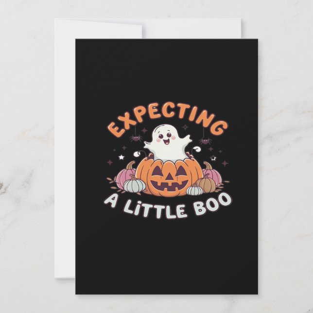 Tarjeta Festiva Para Esperar a Little Boo (Anverso)