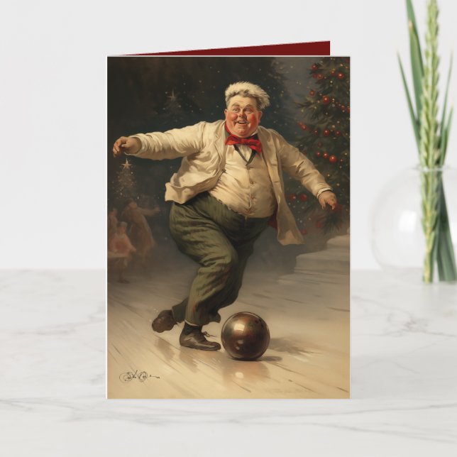 Tarjeta Festiva Para los Bowlers (Anverso)