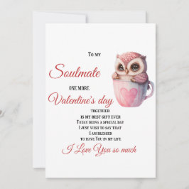 Tarjeta Festiva Para mi alma gemela, Un día de San Valentín más ju