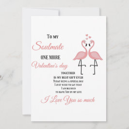 Tarjeta Festiva Para mi alma gemela, Un día de San Valentín más ju