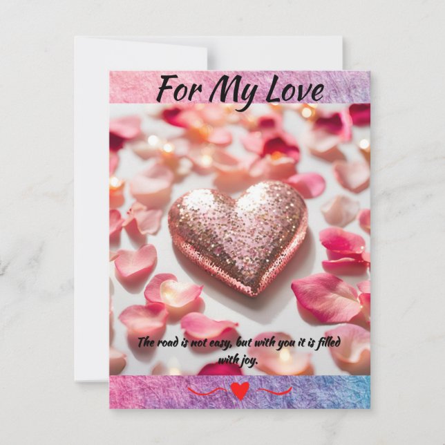 Tarjeta Festiva Para Mi Amor (Anverso)