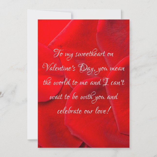 Tarjeta Festiva Para mi amor el Día de San Valentín (Anverso)