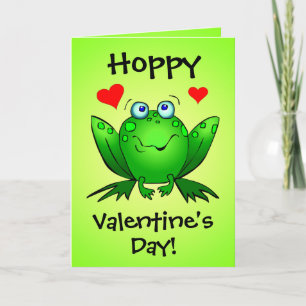 Tarjeta Festiva Para mi princesa Hoppy San Valentín ranas de dibuj