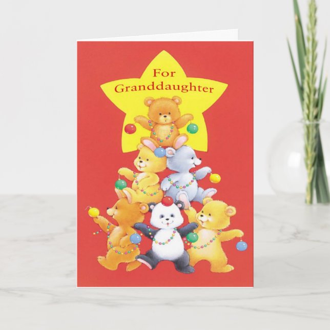 Tarjeta Festiva Para nieta (Anverso)