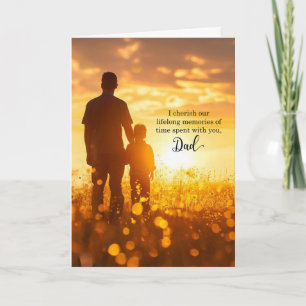 Tarjeta Festiva para papá en el Día del Padre Sunny Meadow