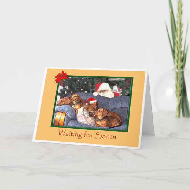 Tarjeta Festiva Para Santa que espera (Anverso)