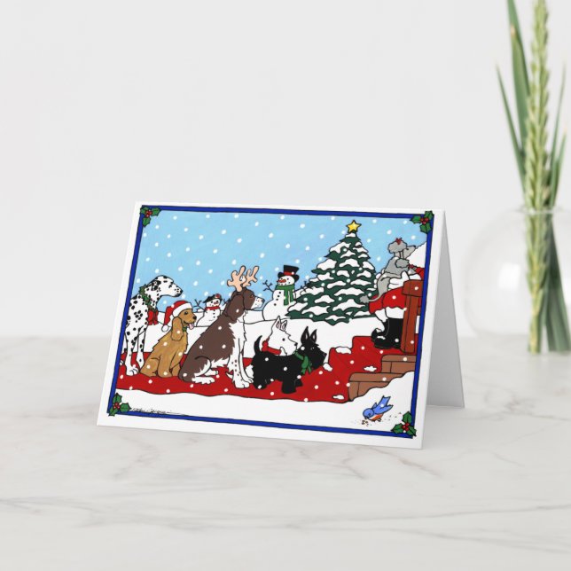 TARJETA FESTIVA PARA SANTA QUE ESPERA (Anverso)