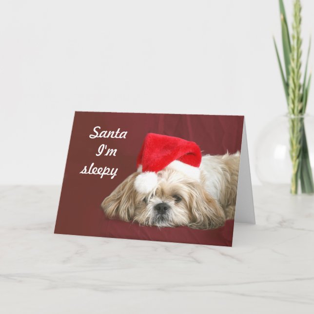 Tarjeta Festiva Para Santa que espera (Anverso)