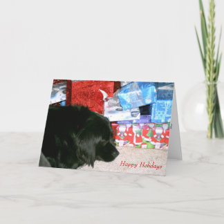 Tarjeta Festiva Para Santa que espera