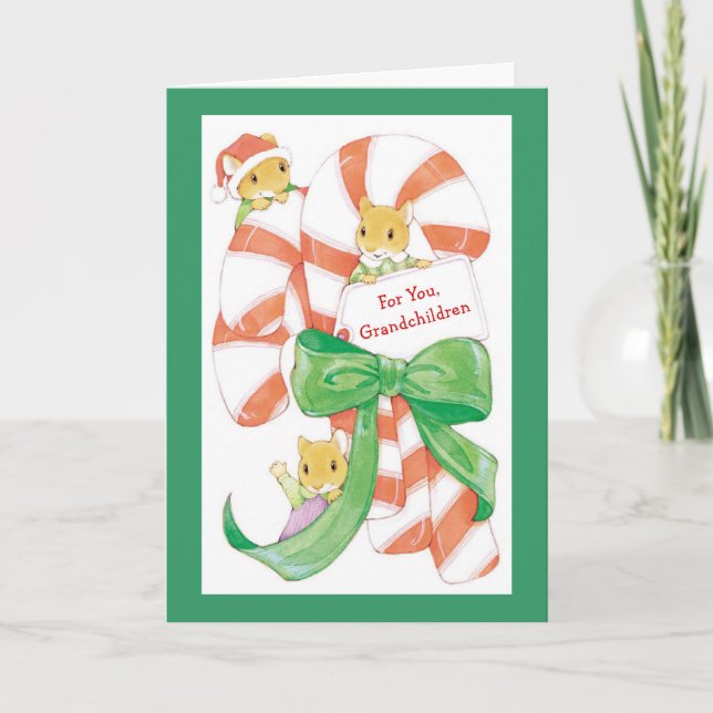 Tarjeta Festiva Para ti, nietos (Anverso)
