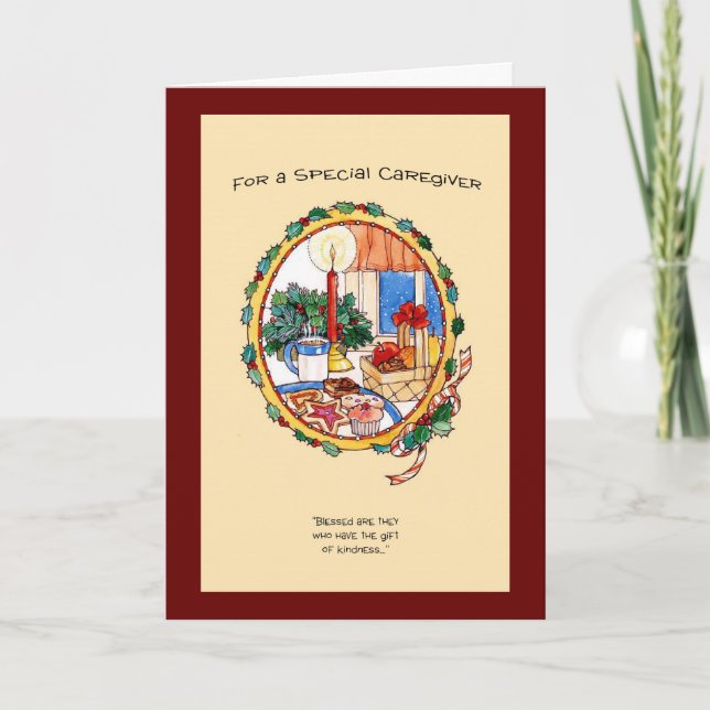 Tarjeta Festiva Para un cuidador especial (Anverso)