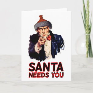 Tarjeta Festiva Para un ejército de EEUU, Navidades felices: Funny