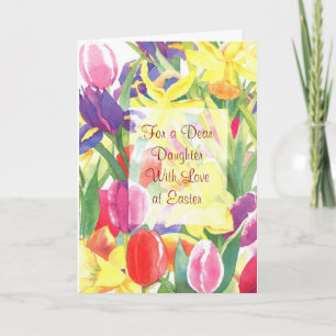 Tarjeta Festiva Para una estimada hija con amor en Pascua