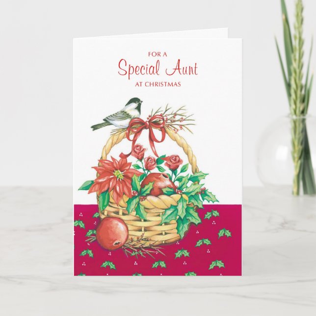 Tarjeta Festiva Para una tía especial (Anverso)