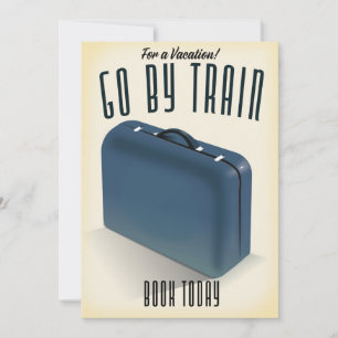 Tarjeta Festiva ¡Para unas vacaciones! Ir en tren