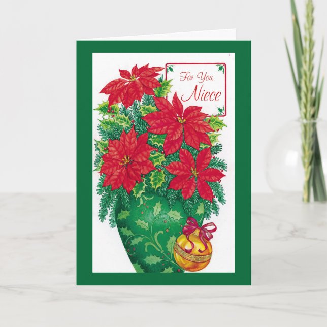 Tarjeta Festiva Para usted, sobrina (Anverso)