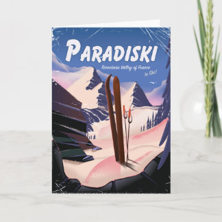 Tarjeta Festiva Paradiski Tarentaise Valley, Francia, poster de es