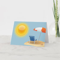 Paraguas de sol y playa