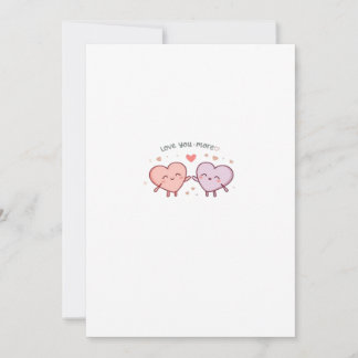 Tarjeta Festiva Pareja de corazones más valentín romántico Des
