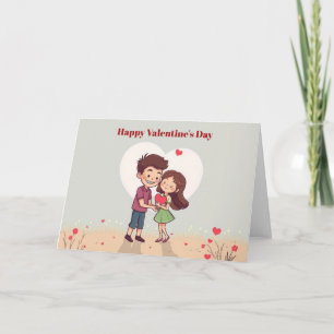 Tarjeta Festiva Pareja del día de San Valentín