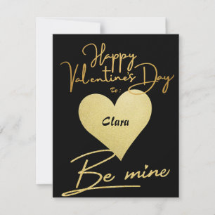 Tarjeta Festiva Pareja del Día de San Valentín Feliz Corazón Simpl