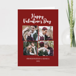 Tarjeta Festiva Pareja elegante romántica del día de San Valentín 