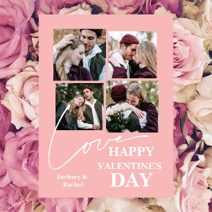 Tarjeta Festiva Pareja elegante romántica del día de San Valentín