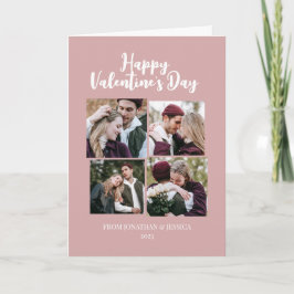 Tarjeta Festiva Pareja elegante romántica del día de San Valentín 