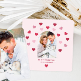 Tarjeta Festiva Parejas Valentine Heart Two Foto Valentine