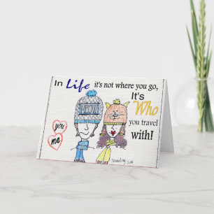 Tarjeta Festiva Pares del complemento perfecto