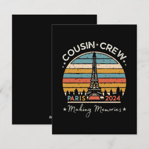 Tarjeta Festiva París Francia Creando Recuerdos 2024