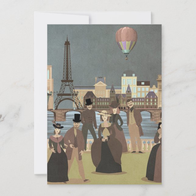 Tarjeta Festiva París victoriano (Anverso)