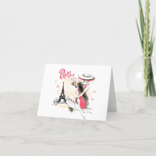 Tarjeta Festiva París y café