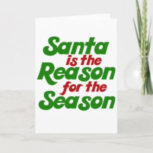 Tarjeta Festiva Parodia del humor de los navidades de Santa Cosa
