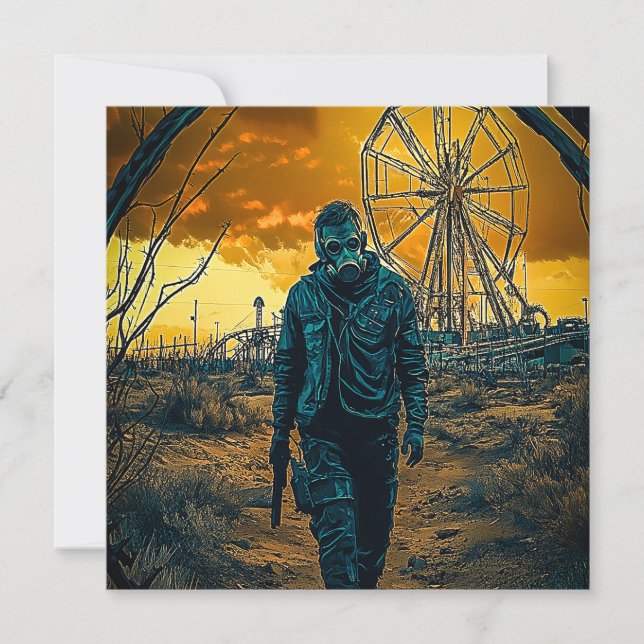 Tarjeta Festiva Parque de diversiones (Anverso)