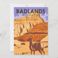 Parque nacional Badlands South Dakota Vintage