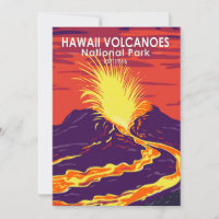 Parque nacional de los Volcanes de Hawái Vintage