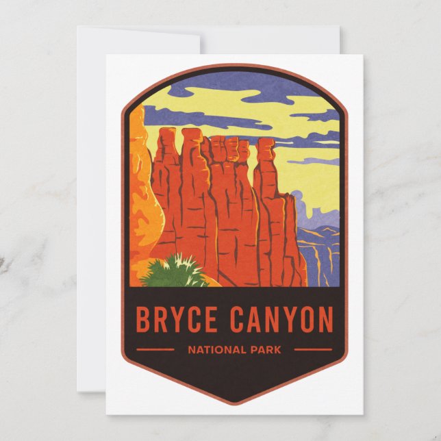 Tarjeta Festiva Parque nacional del Cañón de Bryce (Anverso)