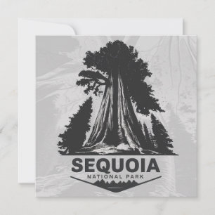Tarjeta Festiva Parque nacional Sequoia