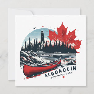 Tarjeta Festiva Parque provincial de Algonquin