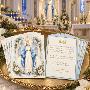 Tarjeta Festiva Parroquia Católica de la Santísima Virgen María