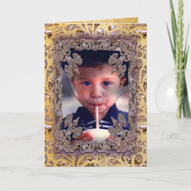 Tarjeta Festiva Parte movible del Victorian su propia imagen (Anverso)