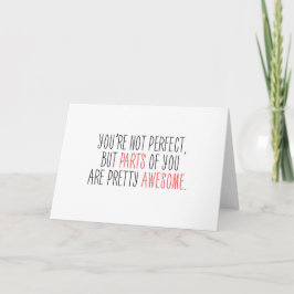 Tarjeta Festiva Partes divertidas e increíbles