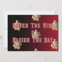 Party greeting colour red and black