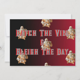 Tarjeta Festiva Party greeting colour red and black