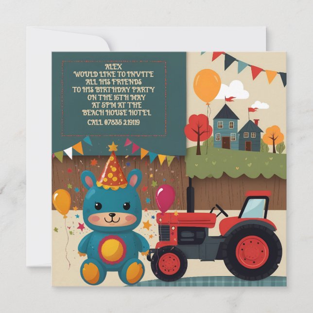 Tarjeta Festiva Party invites (Anverso)