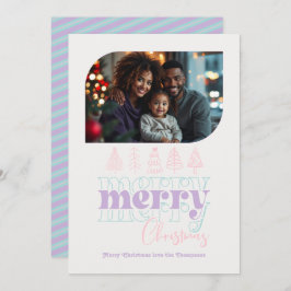 Tarjeta Festiva Pasado Globo de Nieve Moderno Doodle Foto de Navid